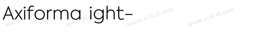 Axiforma Light字体转换